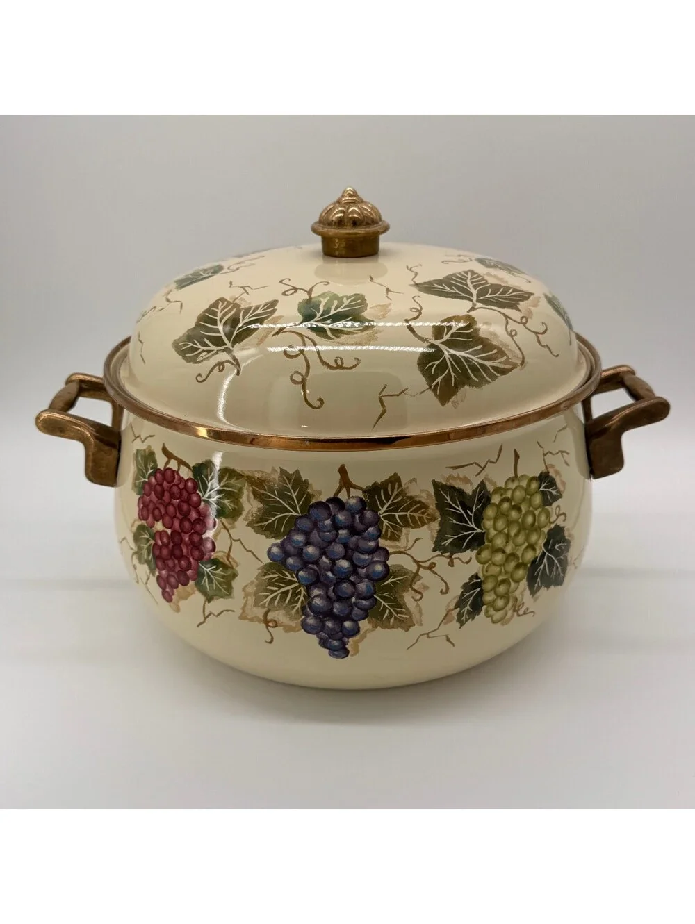 Vintage Tabletops Unlimited Villa Grande Vitroceramic Cooking Pot